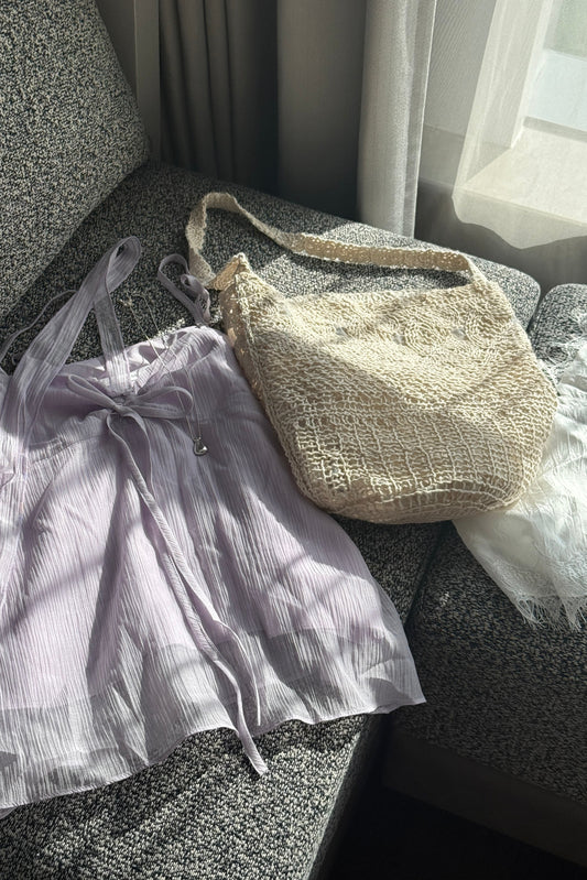 𝐉𝐮𝐧 Woven Bloom Bag