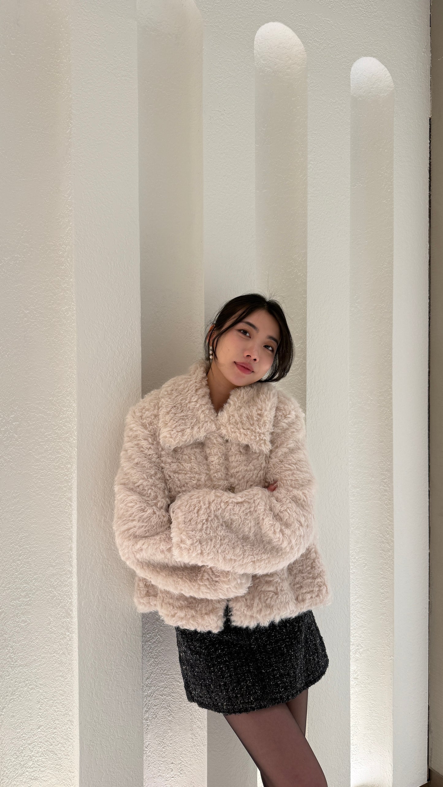 Soft Crème Teddy Jacket