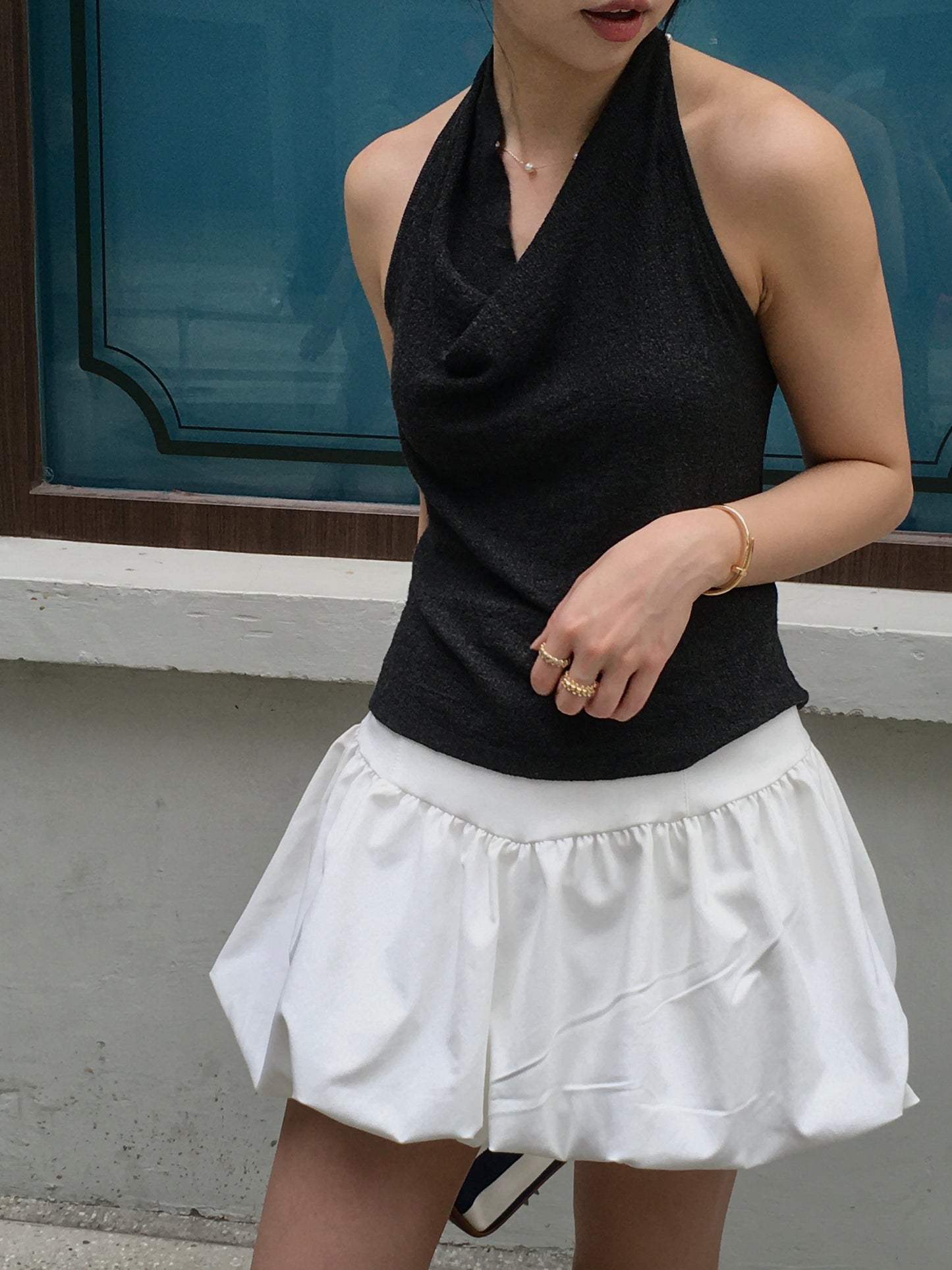 𝐀𝐩𝐫✨ Drape Halter Top