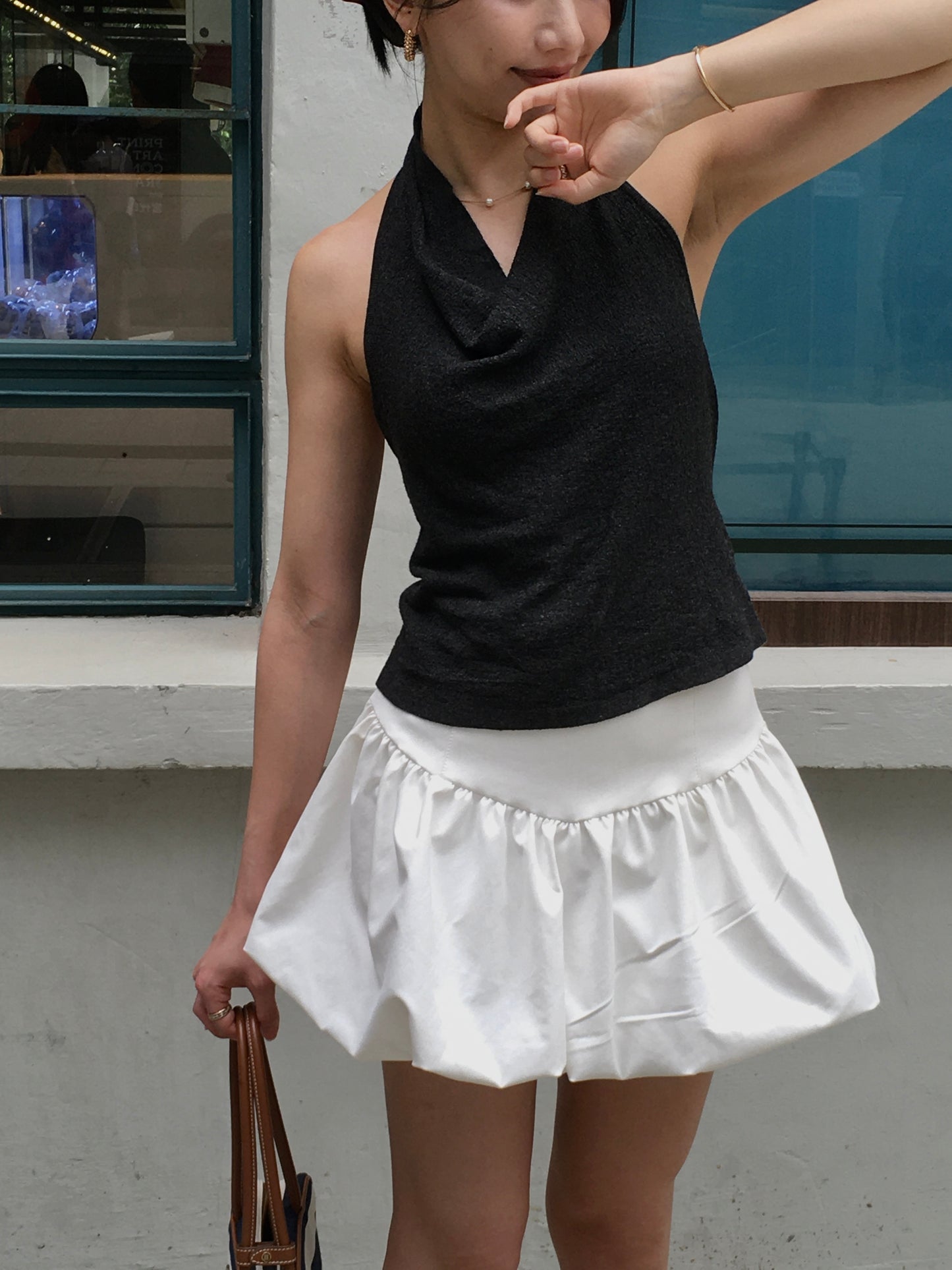 𝐀𝐩𝐫✨ Drape Halter Top