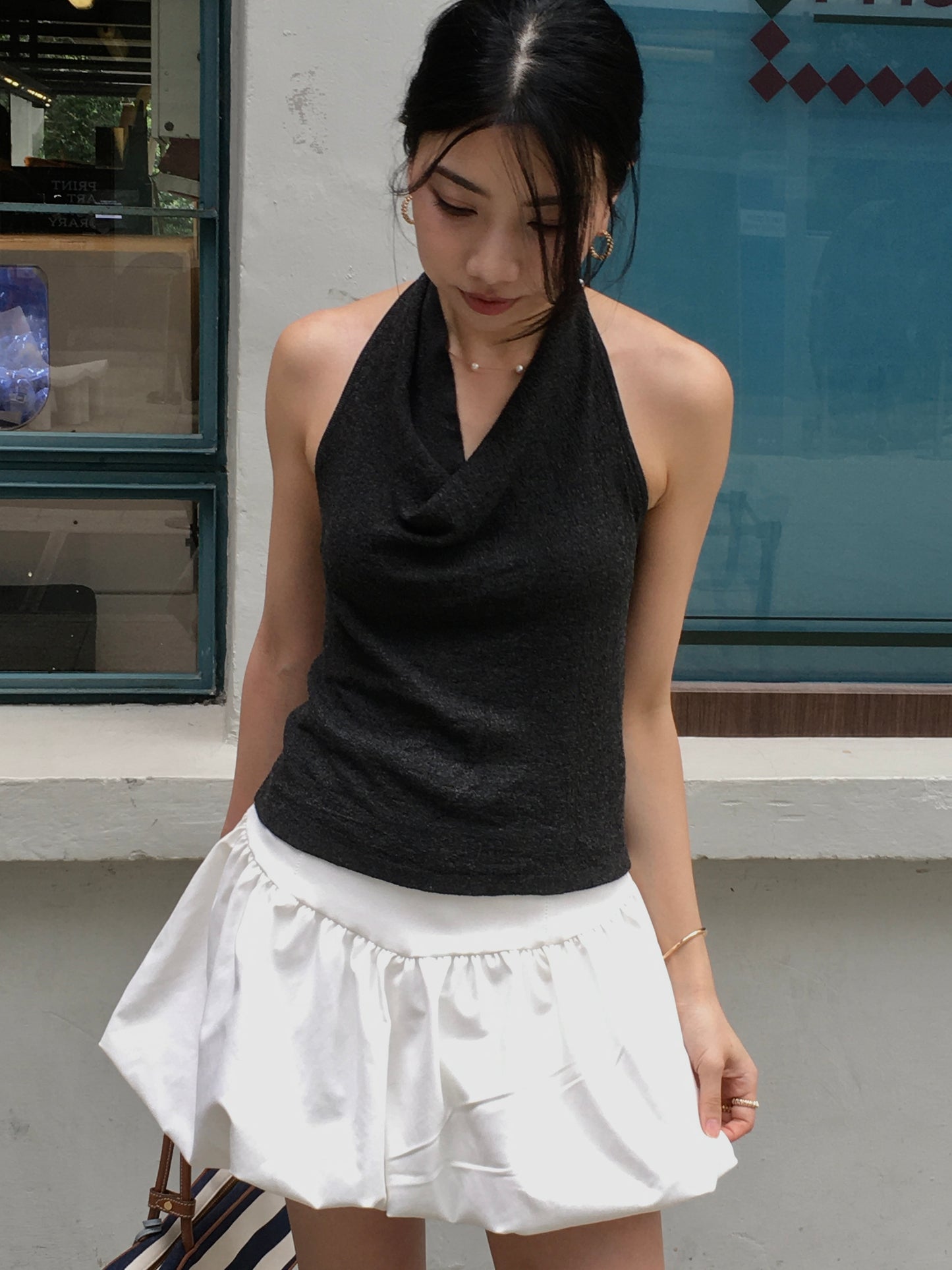 𝐀𝐩𝐫✨ Drape Halter Top