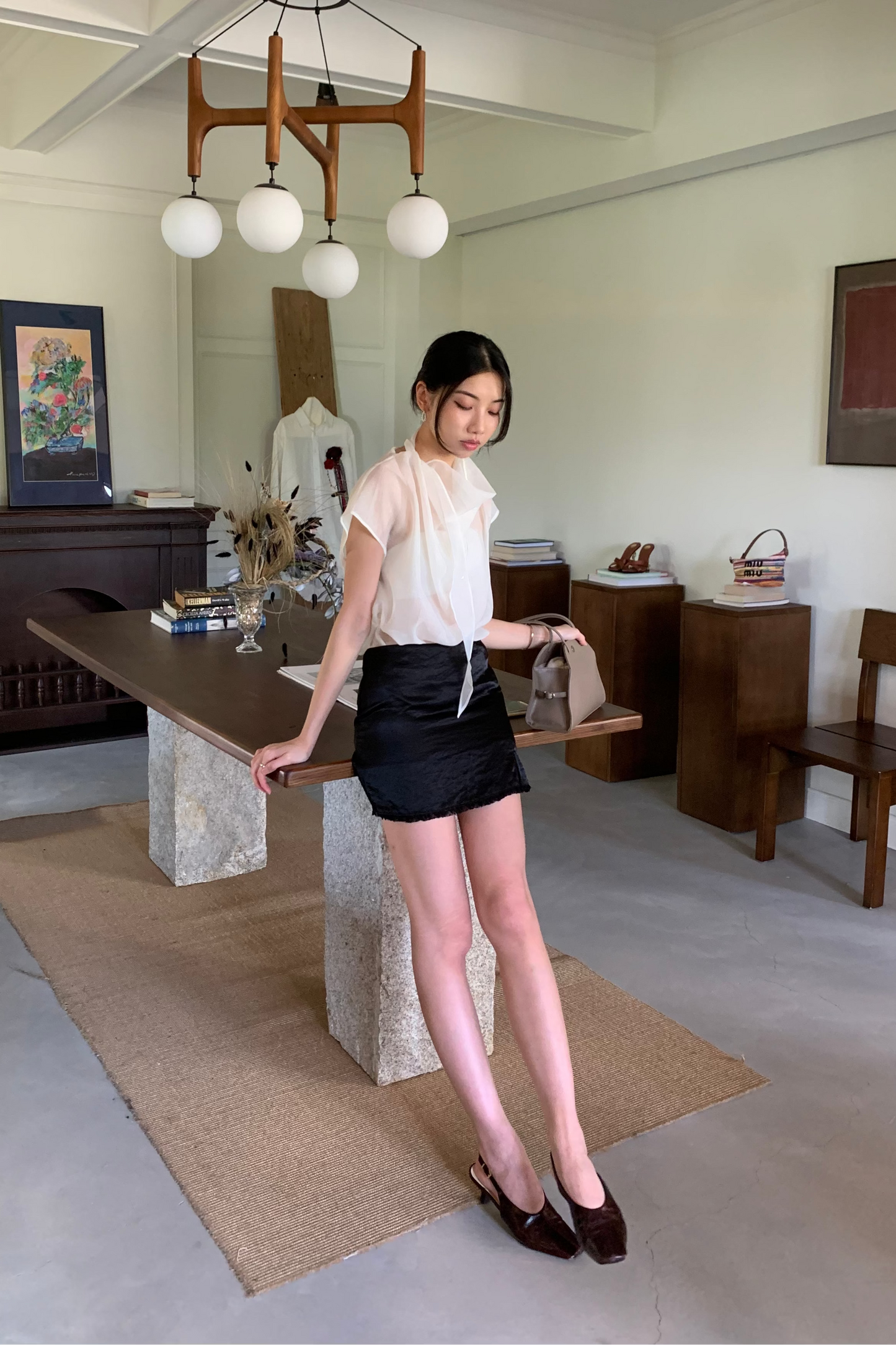 𝐉𝐮𝐧 Cowl Drape Top