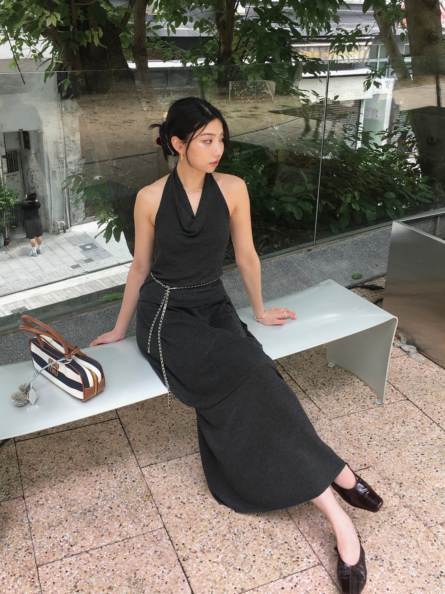 𝐀𝐩𝐫✨ Flow Line Maxi Skirt