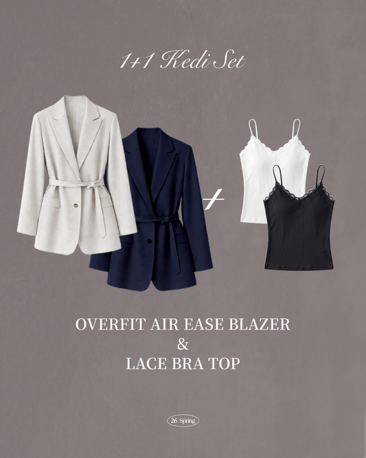 〖Summer Best〗 Air Ease Blazer & Bra Top Combo Set【原價：$1070】