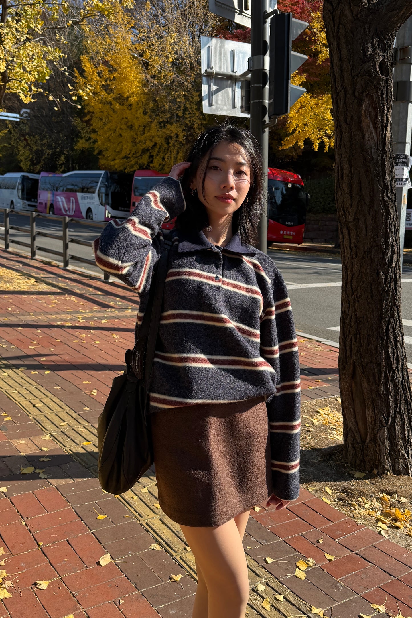 𝐍𝐨𝐯🇰🇷 Soft Wool Blend Polo Knit