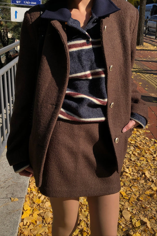 𝐍𝐨𝐯🇰🇷 Wool Loft Tweed Mini Skort