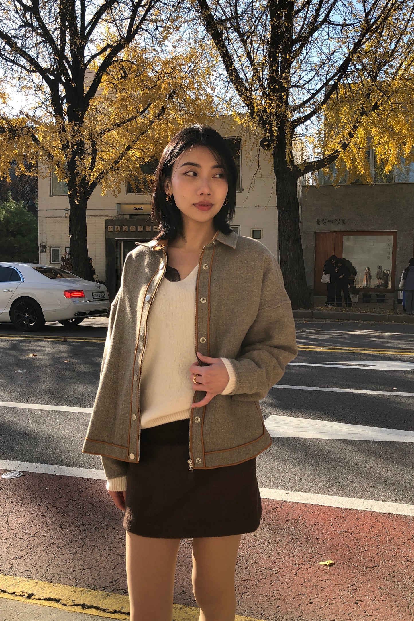 𝐍𝐨𝐯🇰🇷 Outline Piped Coat