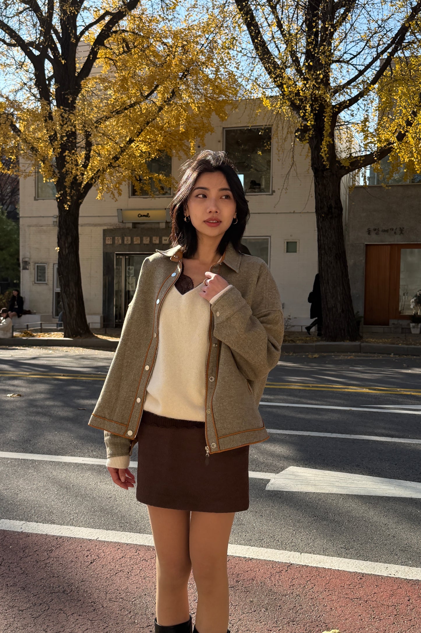 𝐍𝐨𝐯🇰🇷 Outline Piped Coat