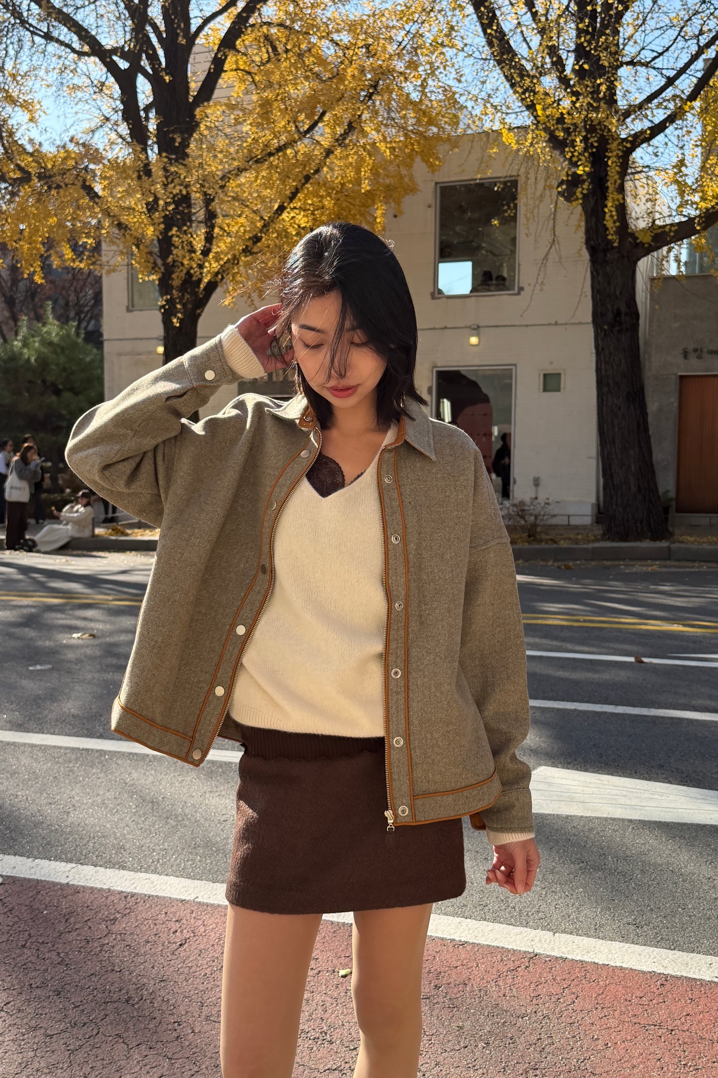 𝐍𝐨𝐯🇰🇷 Outline Piped Coat