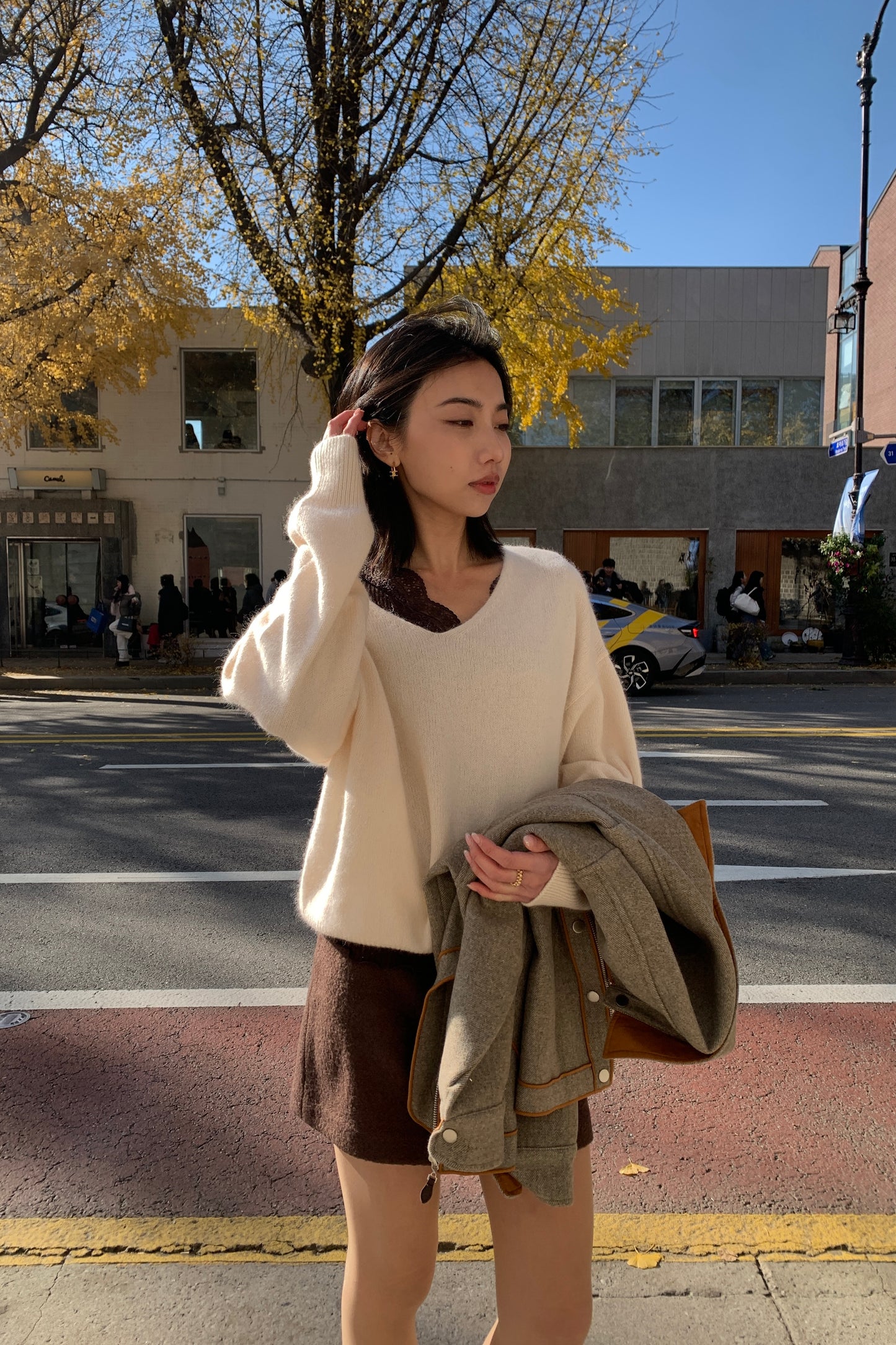 𝐃𝐞𝐜 Raccoon Wool Soft V-Knit【超親膚浣熊毛！】