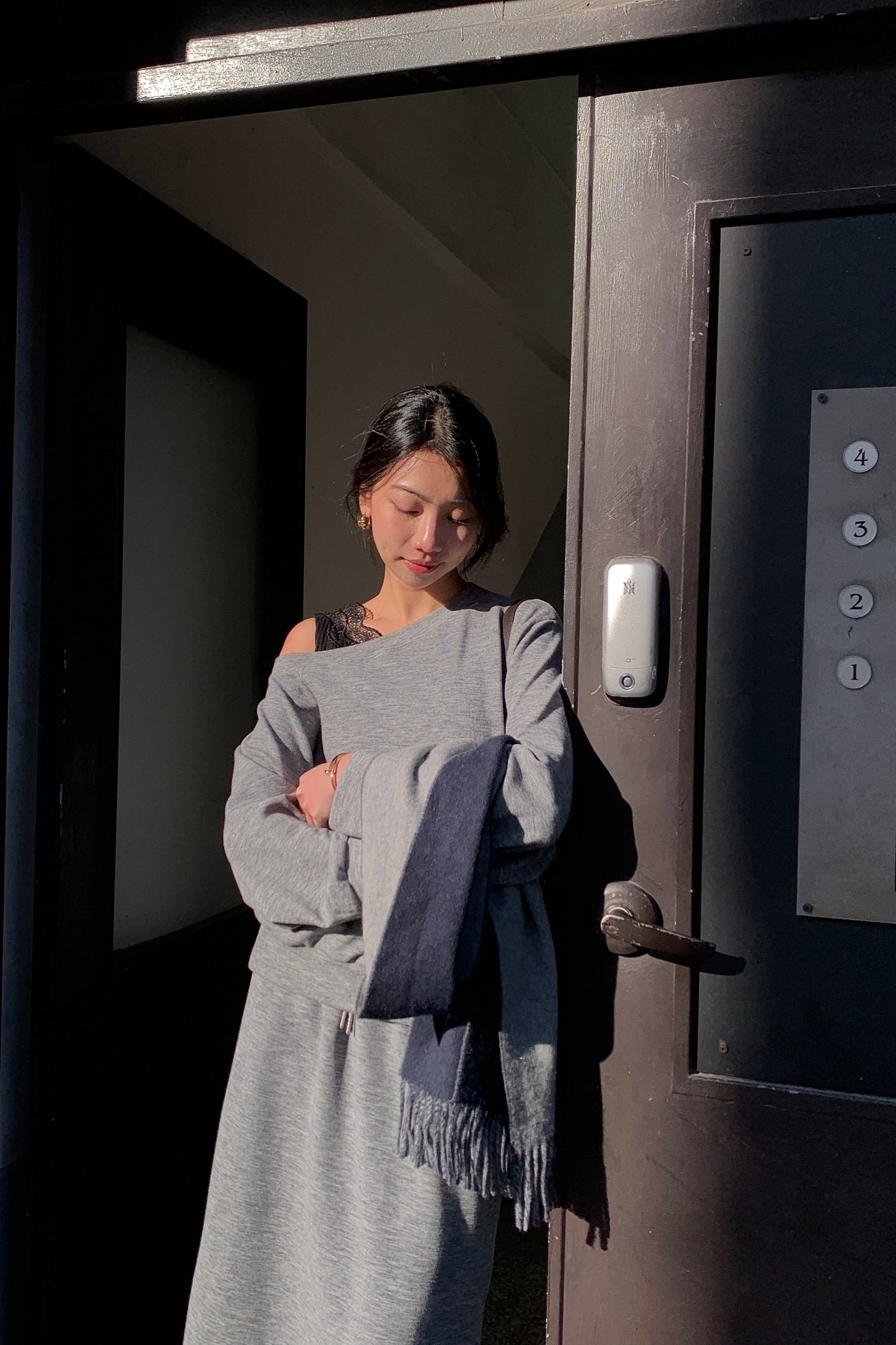 𝐍𝐨𝐯 Off-shoulder Lounge Set 【機場套裝】