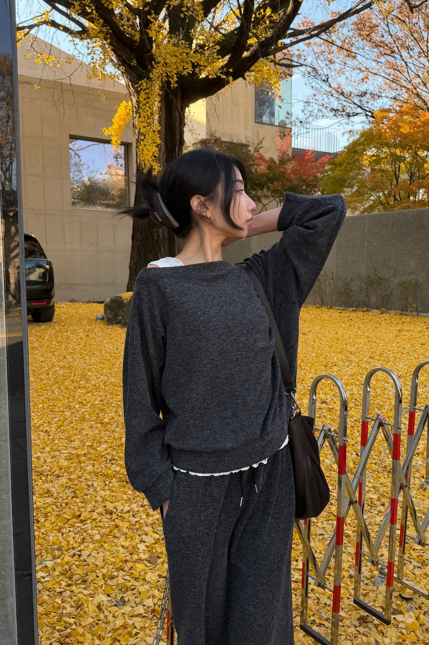 𝐍𝐨𝐯 Off-shoulder Lounge Set 【機場套裝】