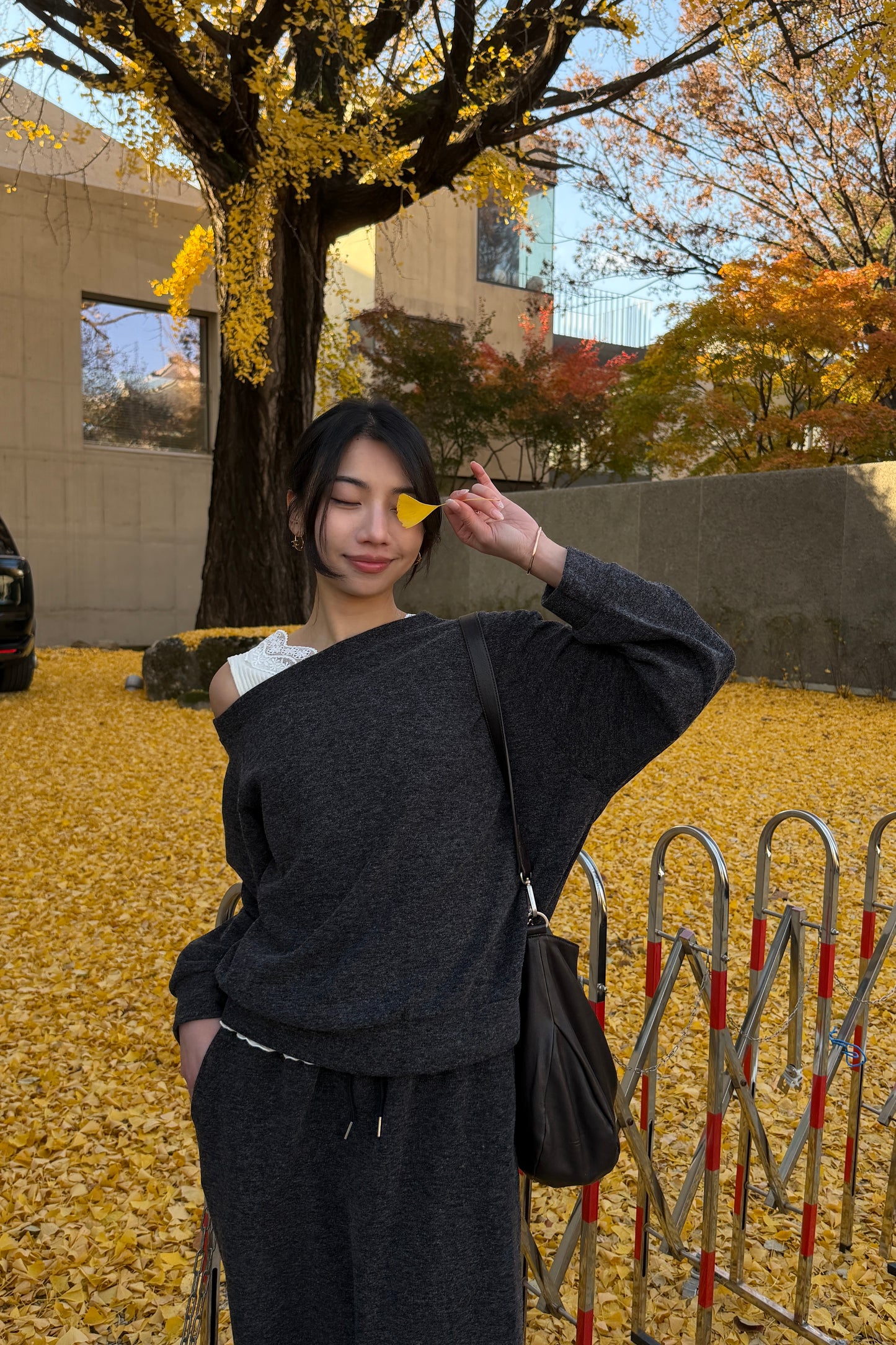 𝐍𝐨𝐯 Off-shoulder Lounge Set 【機場套裝】