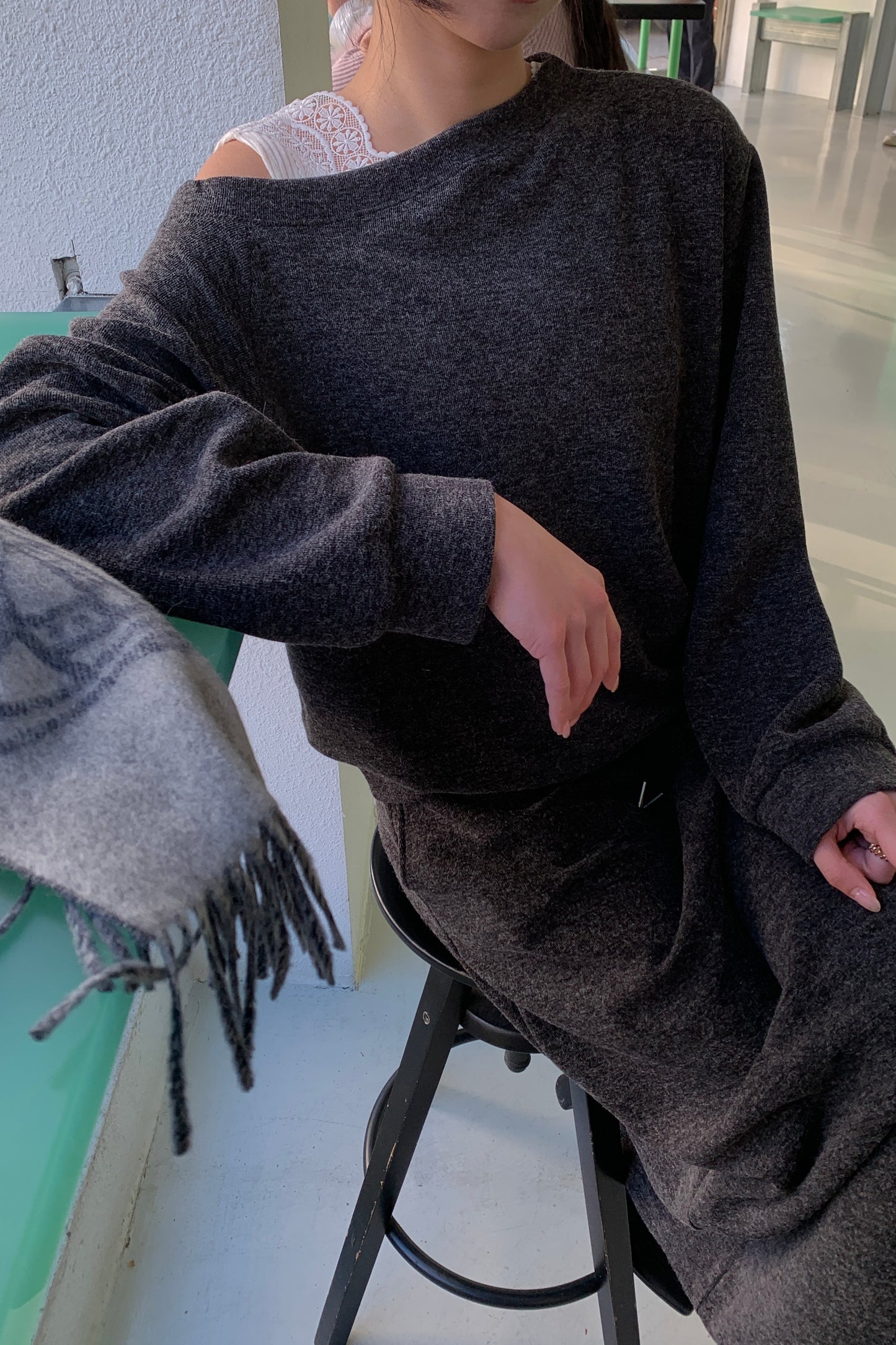 𝐍𝐨𝐯 Off-shoulder Lounge Set 【機場套裝】