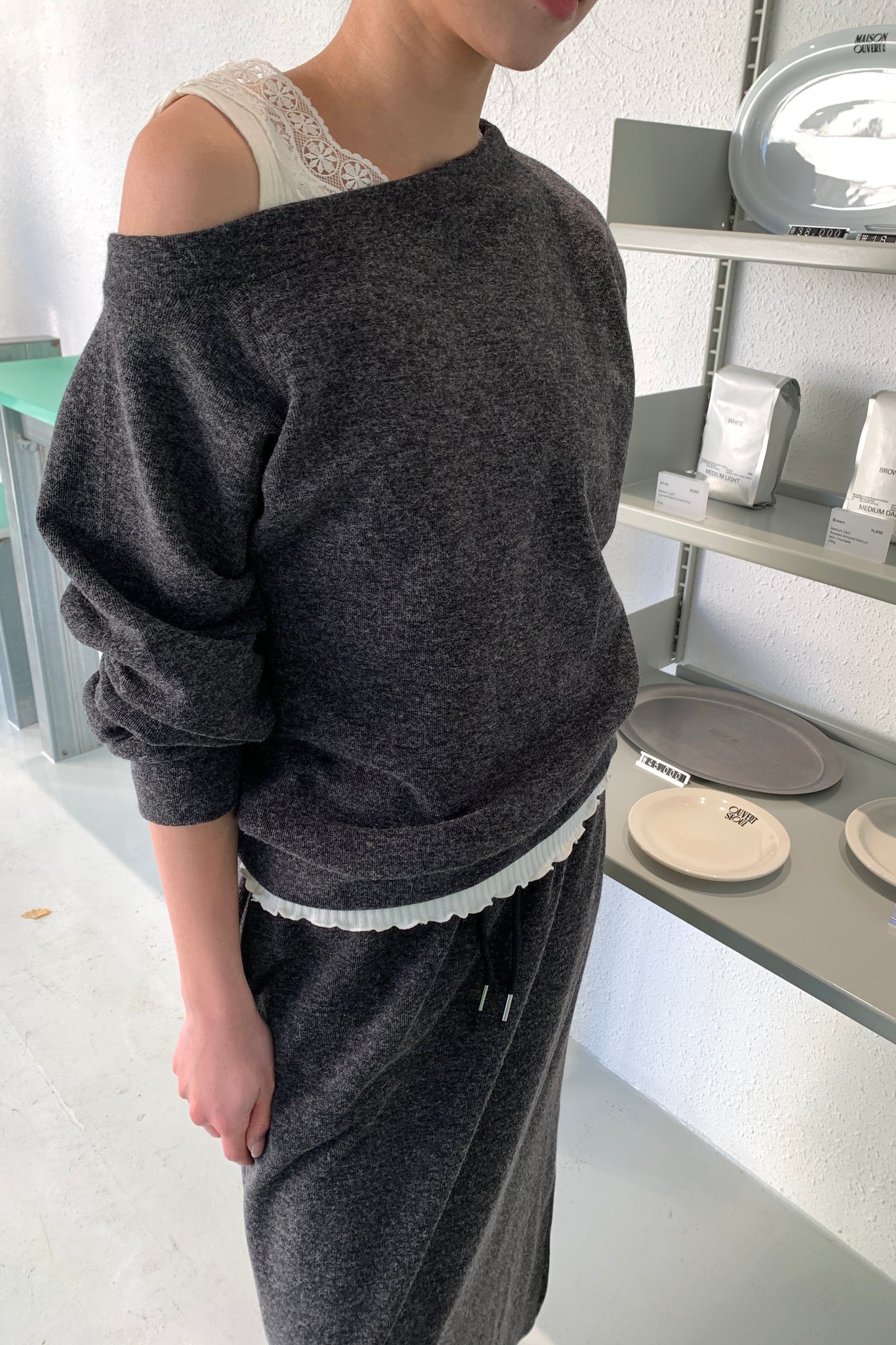 𝐍𝐨𝐯 Off-shoulder Lounge Set 【機場套裝】