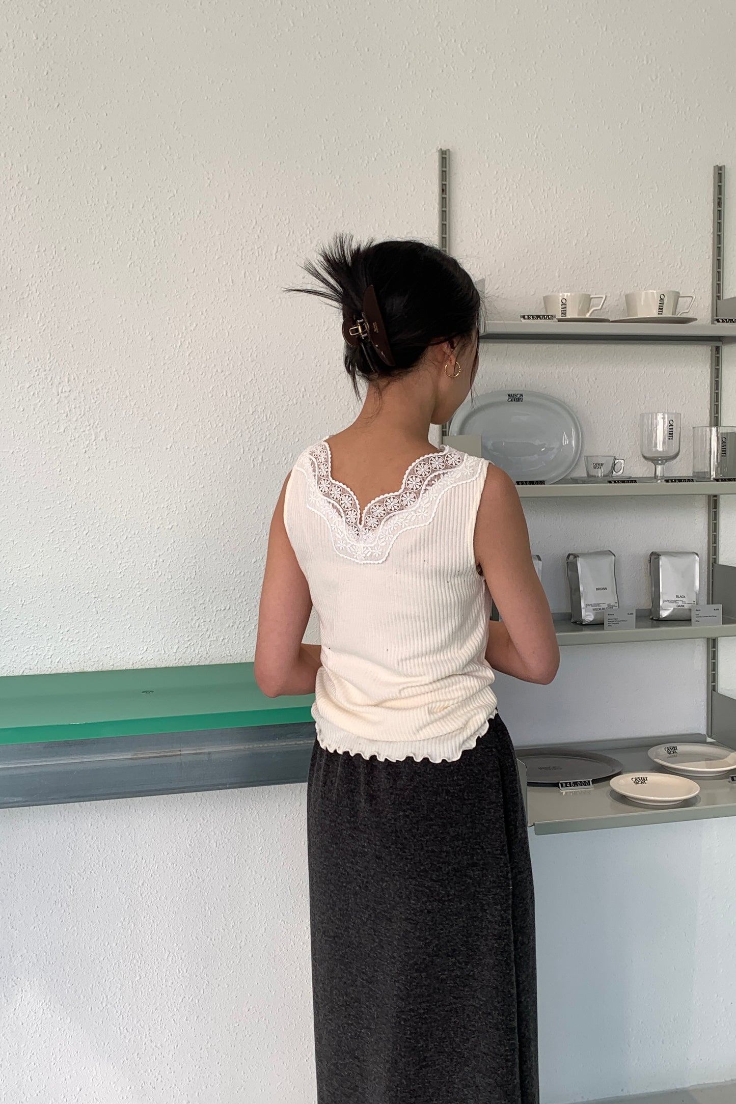 𝐍𝐨𝐯🇰🇷 Lace Trim Top