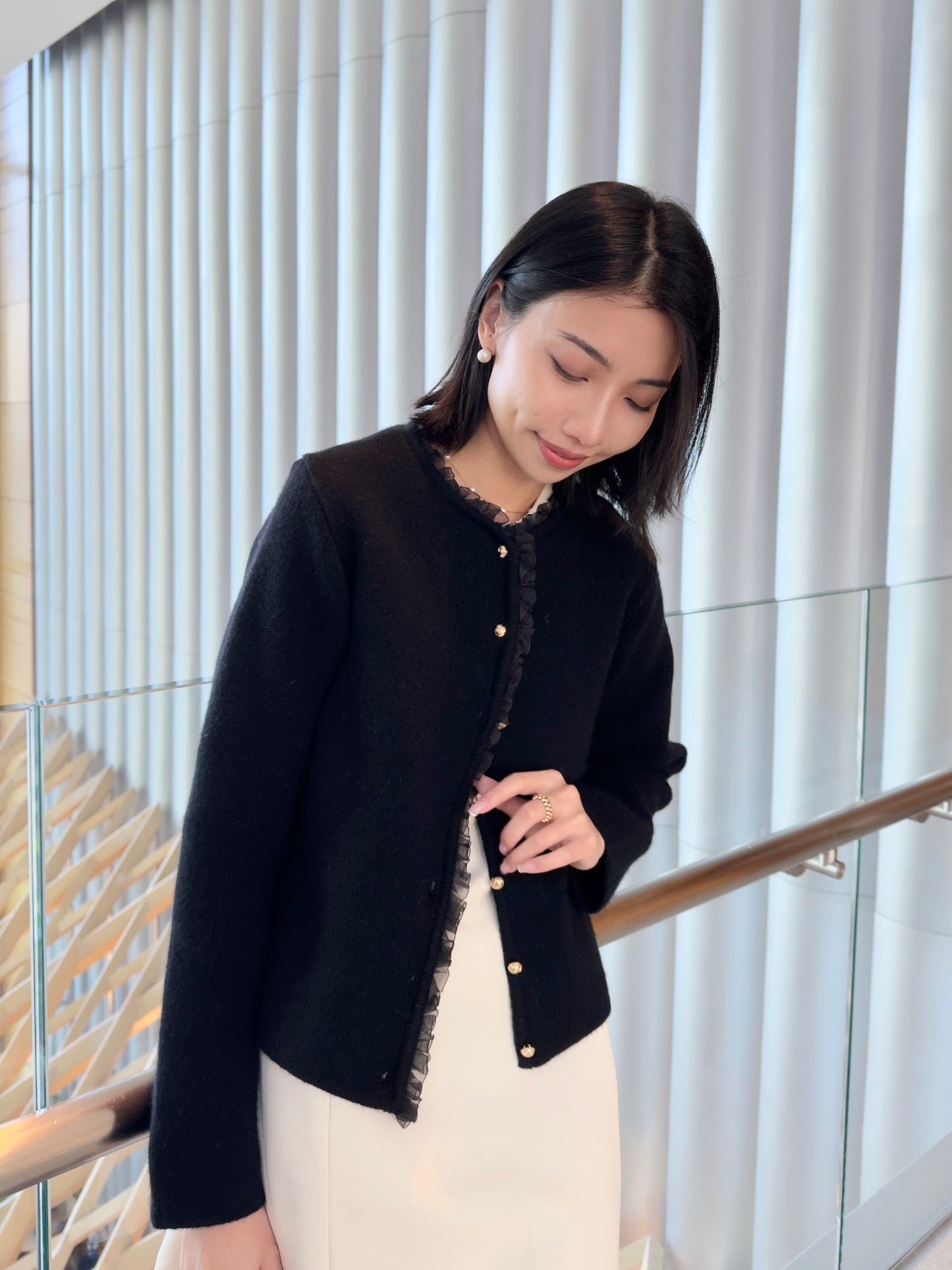 𝐅𝐚𝐥𝐥🍁 Cashmere Ruffle Cardigan